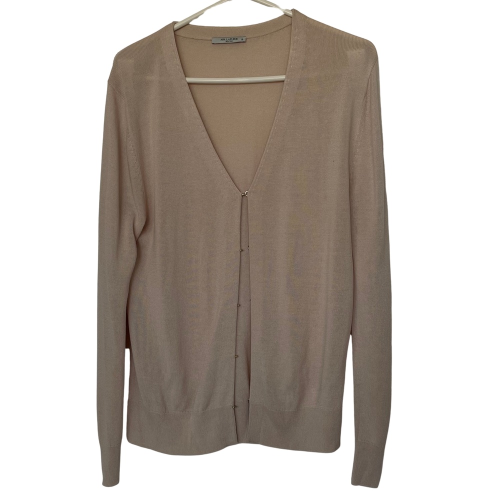 MM. Lafleur Billie Champagne Cardigan Sweater Size XL